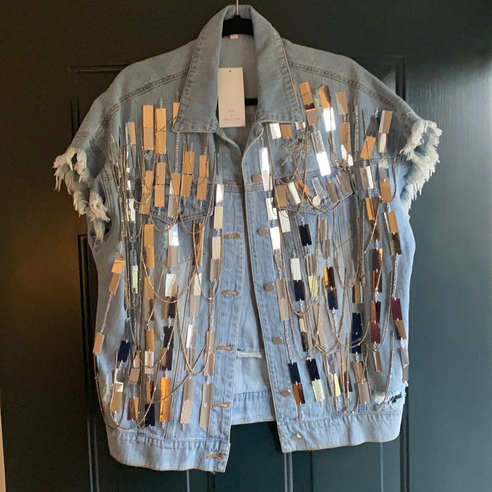 Fringed, Denim Vest